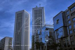 Image du Maroc Professionnelle de  Le Casablanca Twin Center est situé sur le Boulevard Zerktouni, ce quartier fait partie du centre moderne de la ville,  Dimanche 11 Février 2007. (Photo / Abdeljalil Bounhar) 